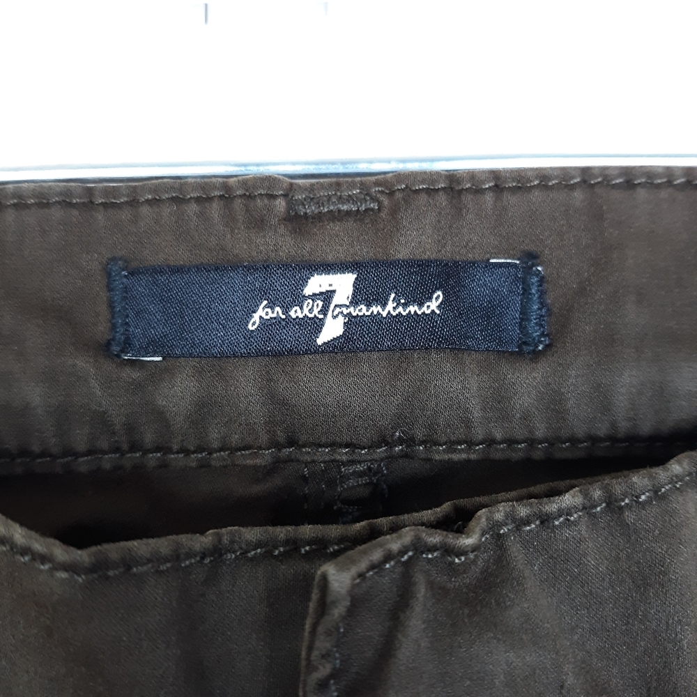 7 For All Mankind Wren Zipper Crop Pants Size 25 - Picture 9 of 14